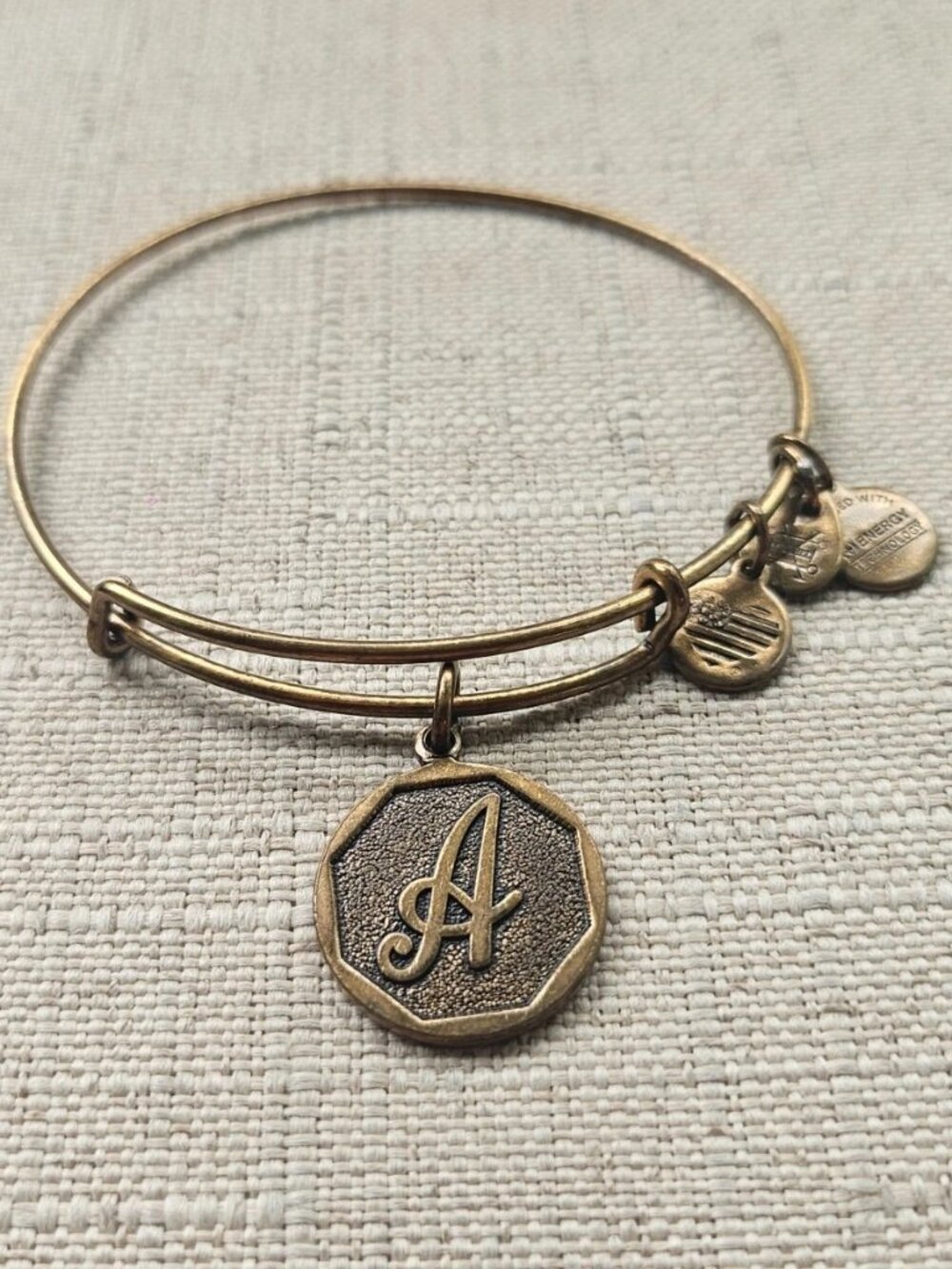 ALABAMA Alex And Ani Women Bracelet Bronze Tone Wrist Band Wrist Jewelry
